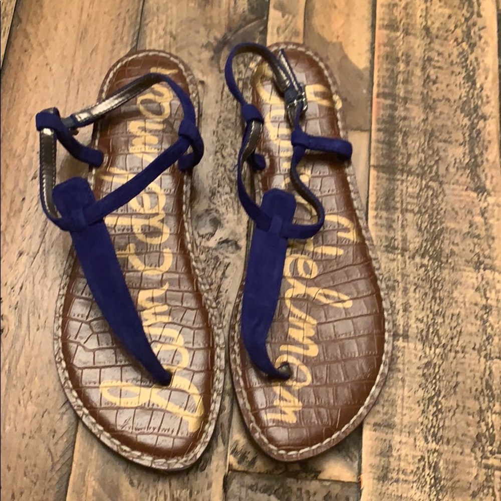 EUC Sam Edelman royal blue sandals